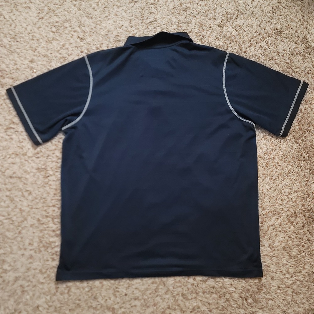 Antigua Polo Shirt Men XL Navy Blue Michigan Wolverines Embroidered Short Sleeve - Picture 10 of 10